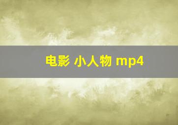 电影 小人物 mp4